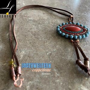 lf Designs: SOUTHWESTERN COPPERTONE 28" Boho Necklace